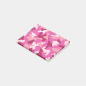 Post-it® motif de l'armée de camouflage rose (Incliné)