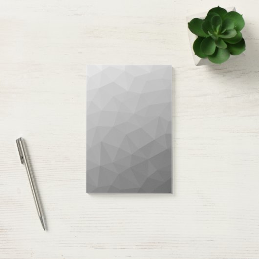 Post-it® Motif de maillage géométrique gris (Bureau)