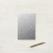 Post-it® Motif de maillage géométrique gris (Sur un bureau)
