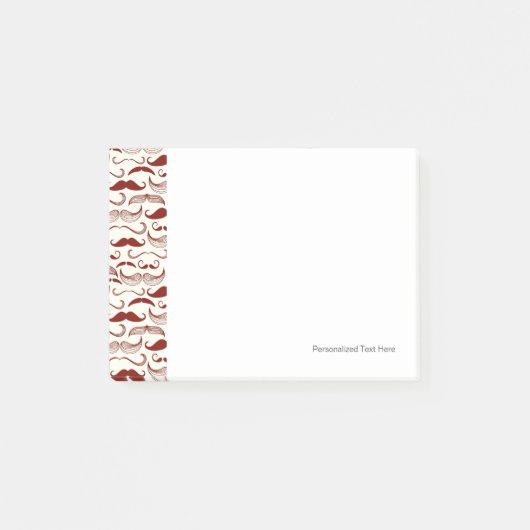 Post-it® Motif de moustache, rétro style 3 (Devant)