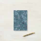 Post-it® Motif de Noël, Pinède enneigée 12 (Sur un bureau)