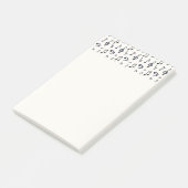 Post-it® Motif de notes de musique mignonnes (Incliné)