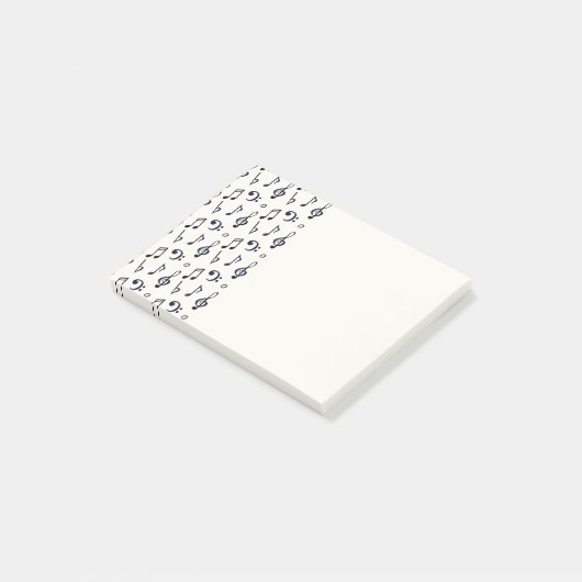 Post-it® Motif de notes musicales mignonnes (Incliné)