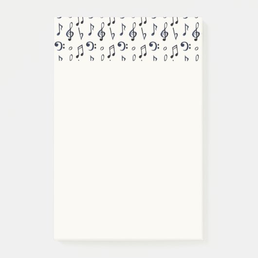 Post-it® Motif de notes musicales mignonnes (Devant)