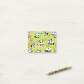 Post-it® Motif de Panda 3 (Sur un bureau)