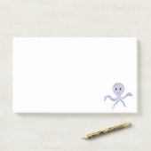 Post-it® Motif de Pieuvre Mignonne (Sur un bureau)