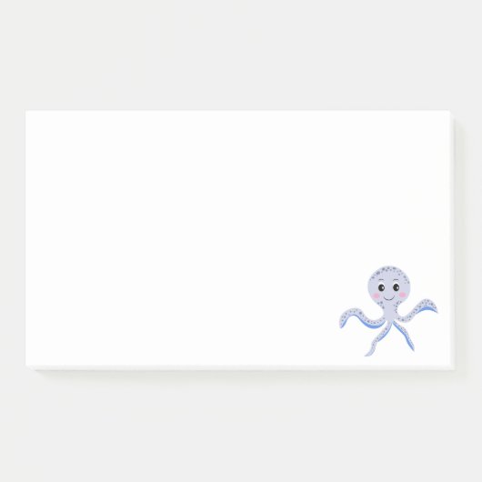 Post-it® Motif de Pieuvre Mignonne (Devant)