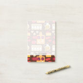 Post-it® Motif de pizza (Sur un bureau)