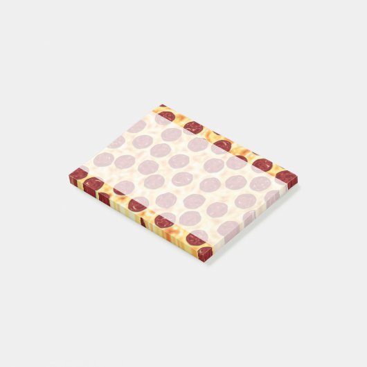 Post-it® Motif de pizza de pepperoni (Incliné)