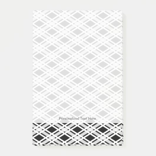 Post-it® Motif de plaid par bandes (Devant)