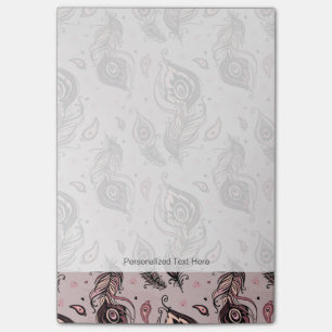 Post-it® Motif de plume de paon