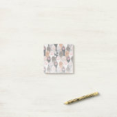 Post-it® Motif de plusieurs pattes de chat (Sur un bureau)