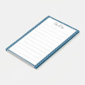 Post-it® Motif de point bleu de polka (Incliné)