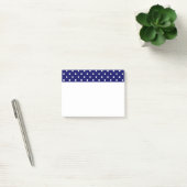 Post-it® Motif de point tacheté blanc de polka de bleu (Bureau)