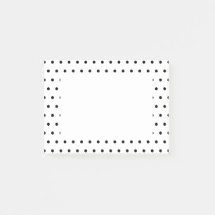 Post-it® Motif de pois noir et blanc