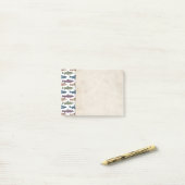 Post-it® Motif de poissons de truite farfelue (Sur un bureau)