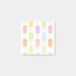 Post-it® Motif de Popsicles arc-en-ciel d'été