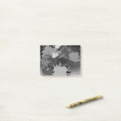 Post-it® Motif de projection de peinture 2 (Sur un bureau)