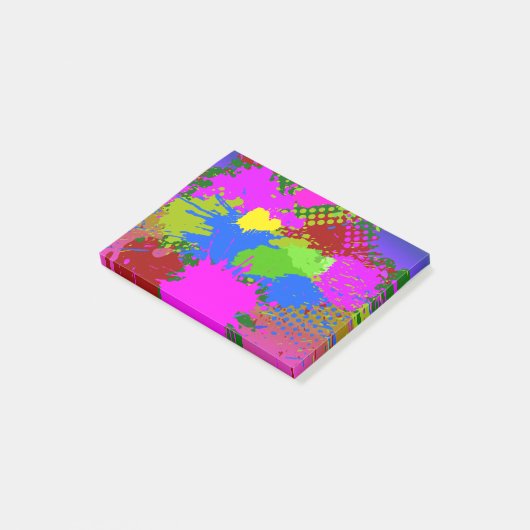 Post-it® Motif de projection de peinture 3 (Incliné)