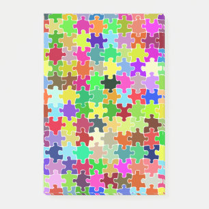 Post-it® Motif de puzzle coloré