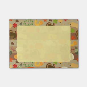 Post-it® Motif de récolte d'automne de courge de la Turqui