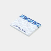 Post-it® Motif de requin bleu| Ajouter votre nom (Incliné)