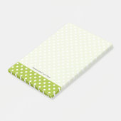 Post-it® Motif de ressort avec le pois blanc (Incliné)