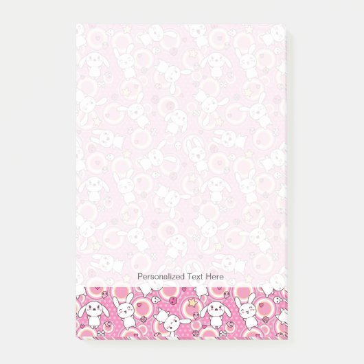 Post-it® motif de rose de kawaii (Devant)