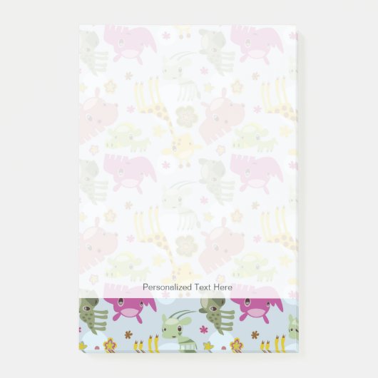 Post-it® motif de safari animal (Devant)