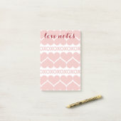 Post-it® Motif de Saint-Valentin (Sur un bureau)
