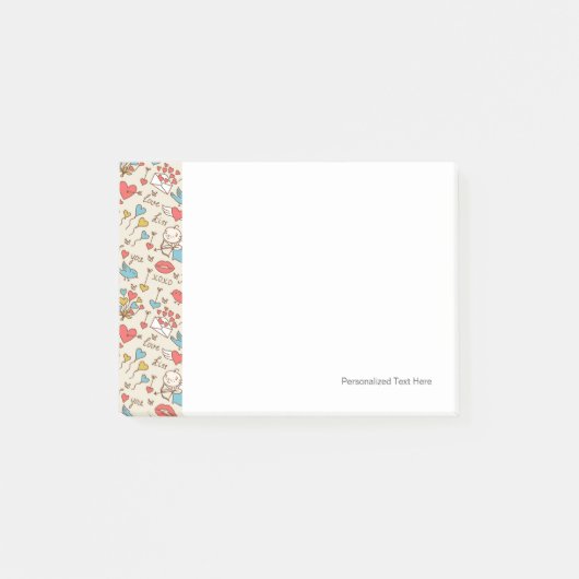 Post-it® Motif de Saint-Valentin avec le cupidon (Devant)