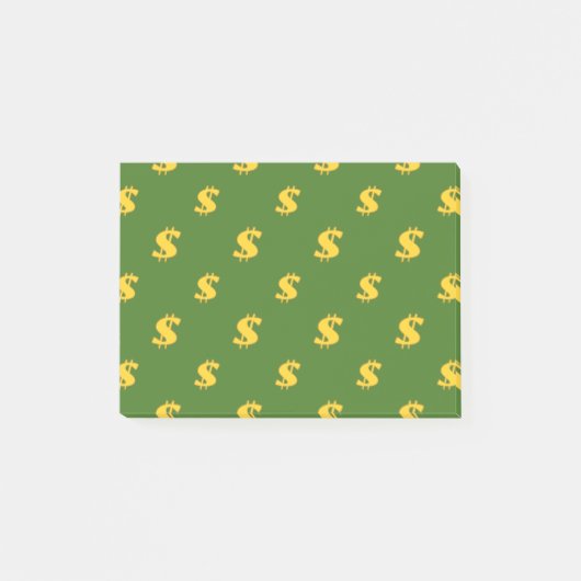 Post-it® Motif de signe dollar (Devant)