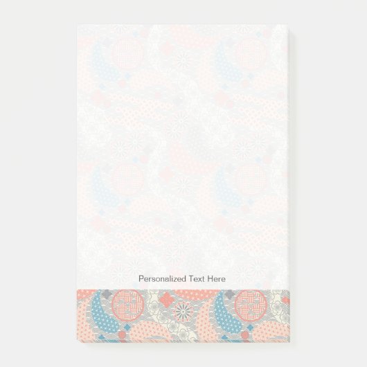 Post-it® Motif de style japonais. Illustration (Devant)