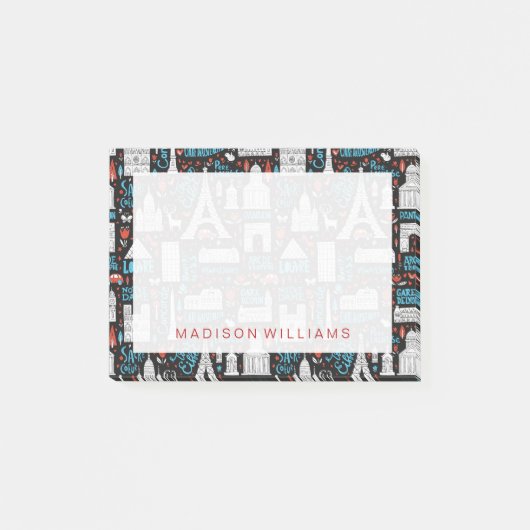 Post-it® Motif de symboles de la France | (Devant)