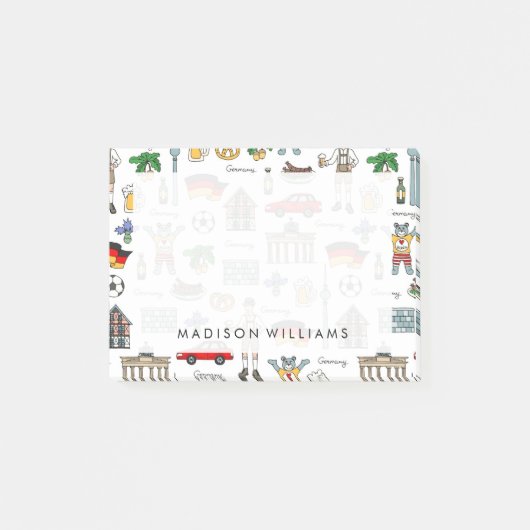 Post-it® Motif de symboles de l'Allemagne | (Devant)