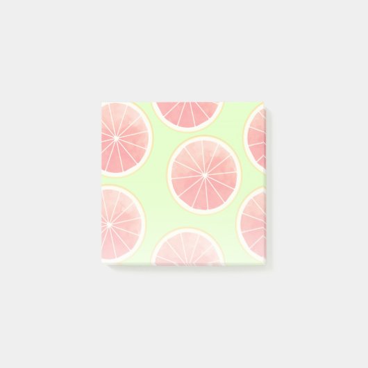 Post-it® Motif de tranches de pamplemousse rose (Devant)