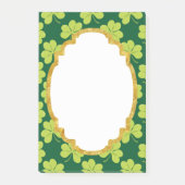 Post-it® Motif de trèfle vert (Devant)
