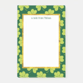 Post-it® Motif de trèfle vert (Devant)