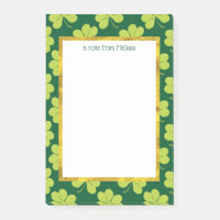 Motif de trèfle vert