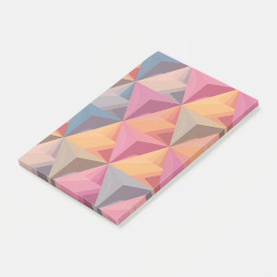 Post-it® Motif de triangle géométrique gras