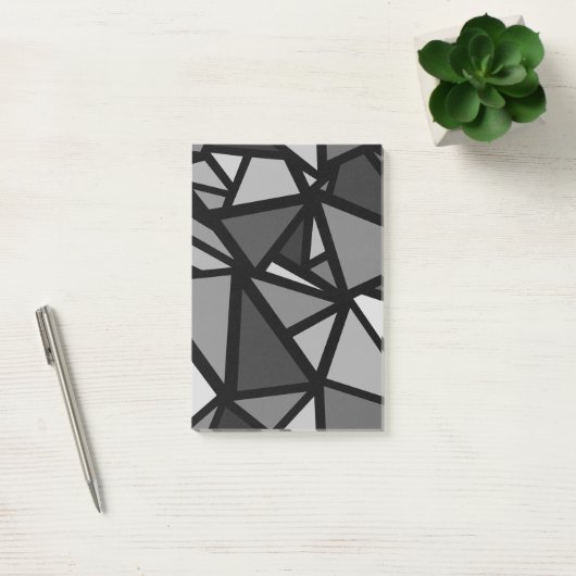 Post-it® Motif de triangles colorés 6 (Bureau)