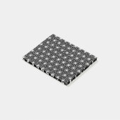 Post-it® Motif de triangles de style Art Déco noir et blanc (Incliné)