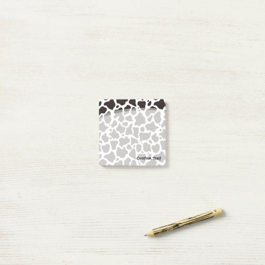 Post-it® Motif de vache (Sur un bureau)