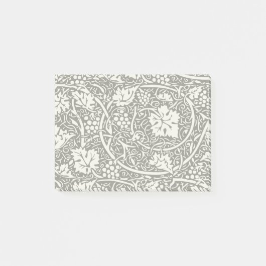 Post-it® Motif de vigne de raisin noir et blanc de William (Devant)
