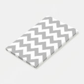 Post-it® Motif de Zigzag gris personnalisable (Incliné)