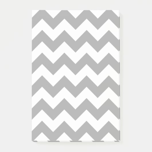 Post-it® Motif de Zigzag gris personnalisable (Devant)