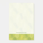 Post-it® Motif d'ensemble d'ananas sur le vert (Devant)