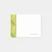 Post-it® Motif d'ensemble d'ananas sur le vert (Devant)