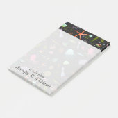 Post-it® Motif des critères maritimes| Ajouter votre nom (Incliné)