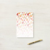 Post-it® Motif des feuilles d'automne peintes (Sur un bureau)